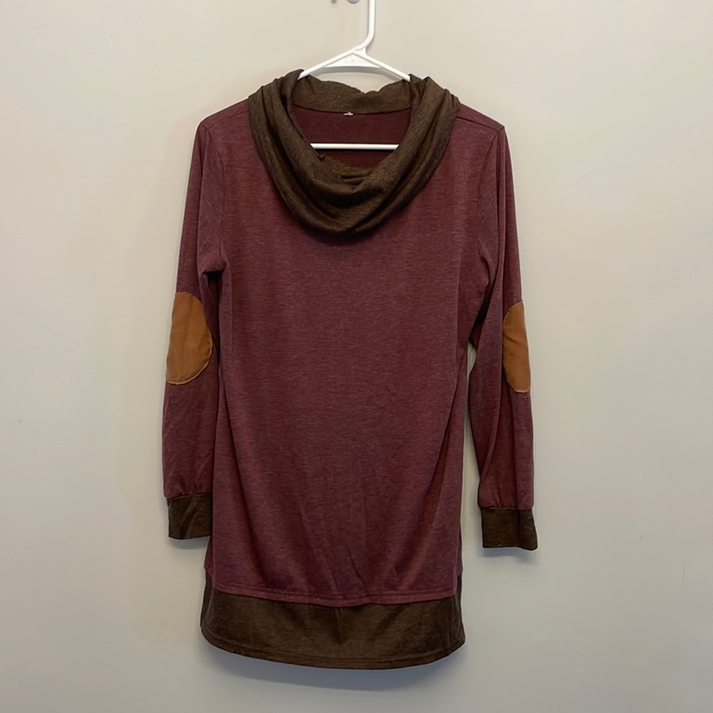 Long sleeved shirt with elbow patches